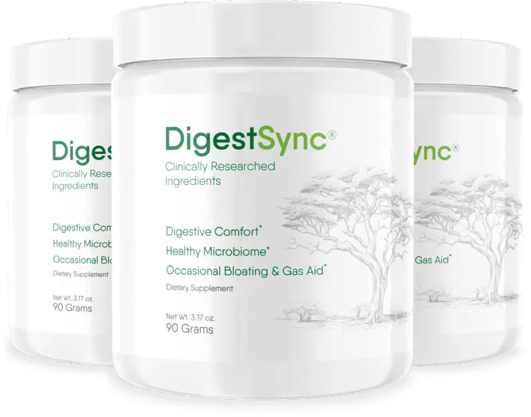 digestsync 3 bottle pack for gut support and digestive health